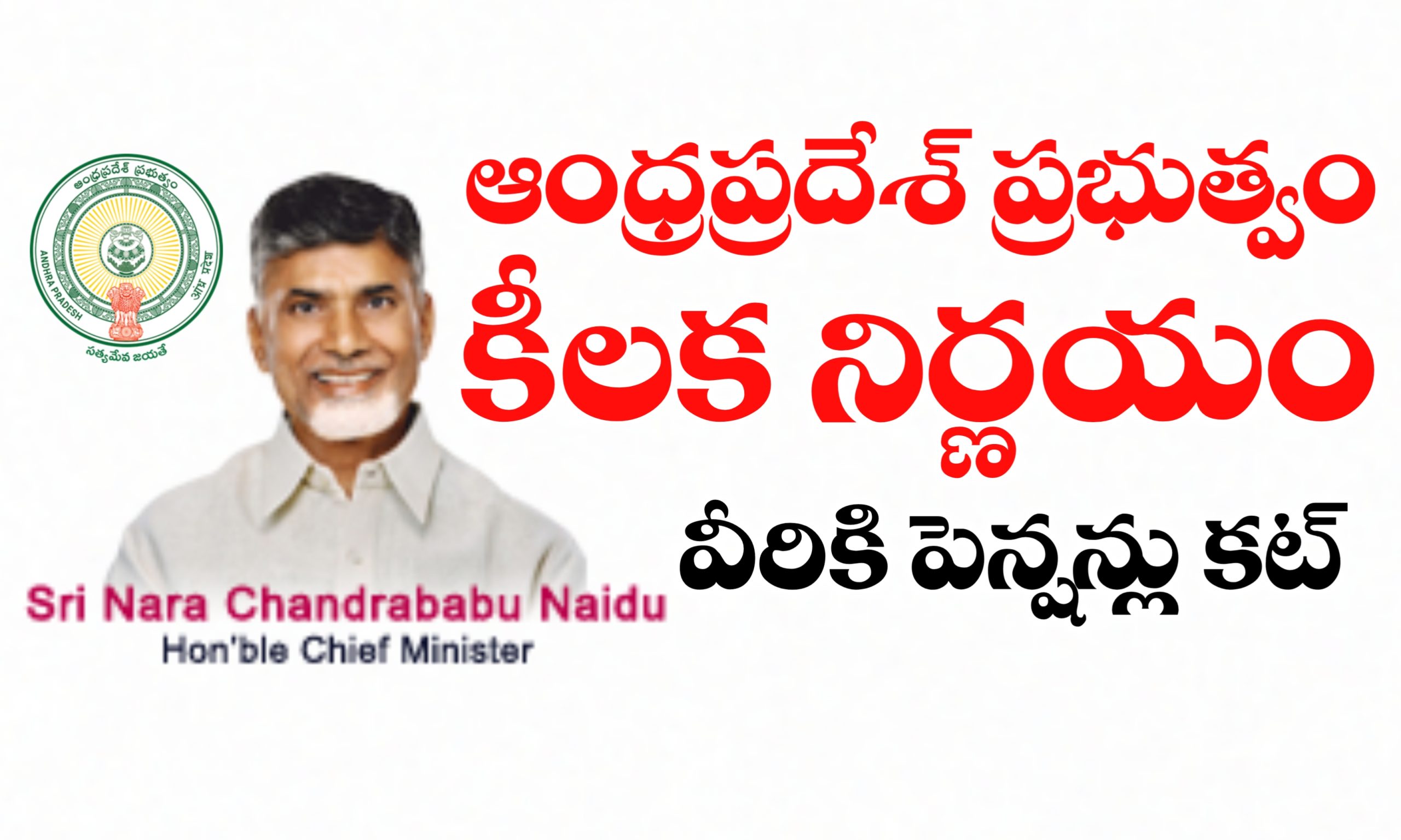 రాష్ట్రం లో అనర్హత పెన్షన్లు కోత | రాష్ట్ర ప్రభుత్వ కీలక ప్రకటన | అర్హత ఉంటే అప్పీల్ ఆప్షన్